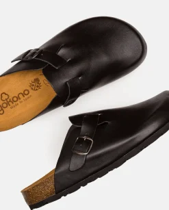 Clogs|Flat Sandals|Yokono Flat Shoe ZUECO-559 Black