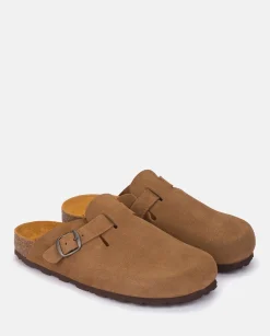 Clogs|Flat Sandals|Yokono Flat Shoe ZUECO-599 Brown