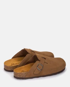 Clogs|Flat Sandals|Yokono Flat Shoe ZUECO-599 Brown